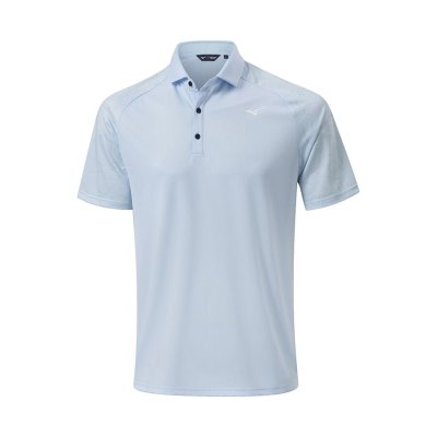 Camisa Polo Mizuno Fragma Drop Hombre Azules Claro - Chile M098HPYMDG